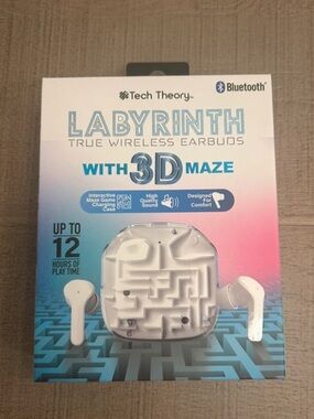 Theory Labyrinth True Wireless Earbuds — White Maze Case